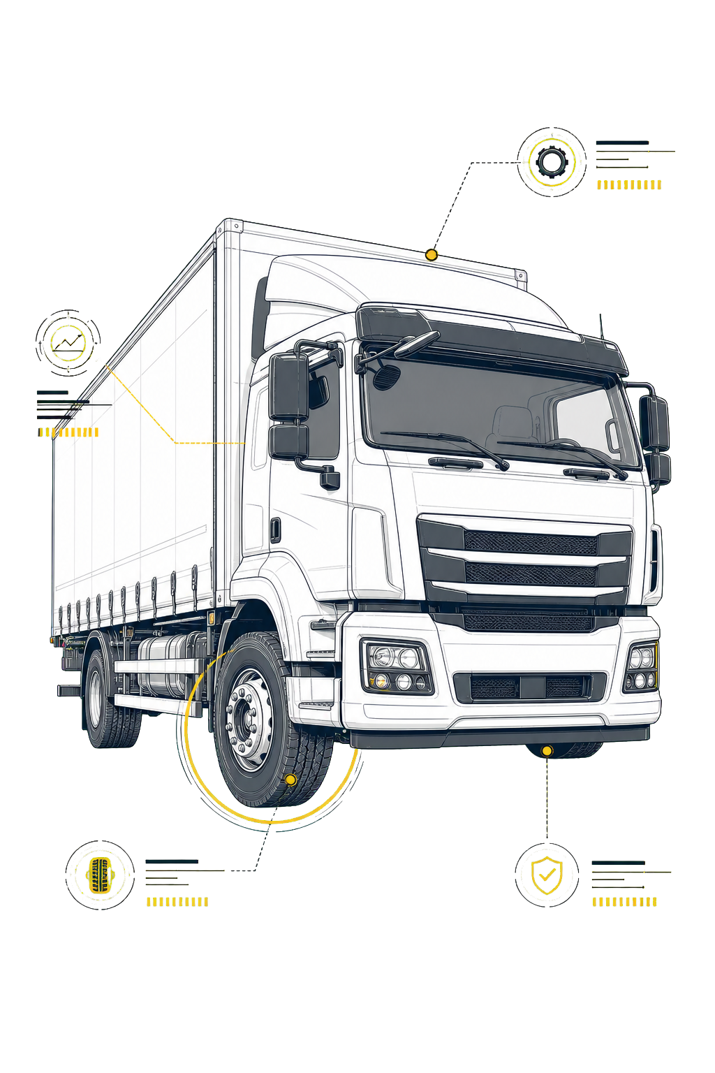 Ilustración técnica para Rutas de carga