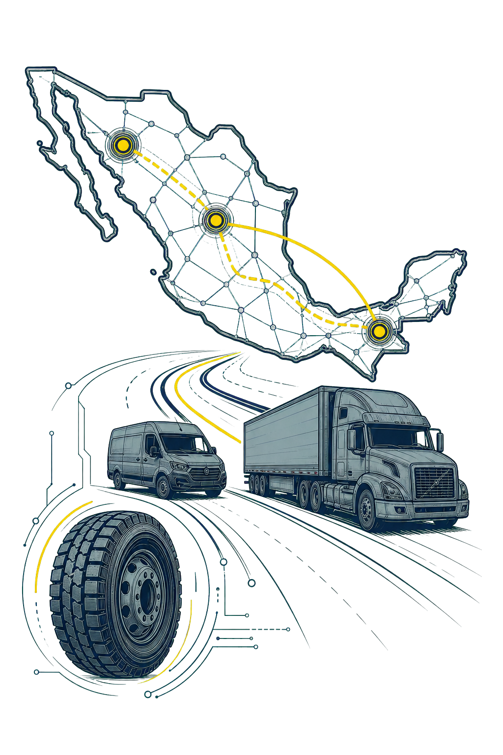 Ilustración técnica para Cobertura multiestado